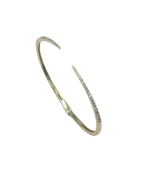 1/2 Carat Diamond Open Bangle Bracelet