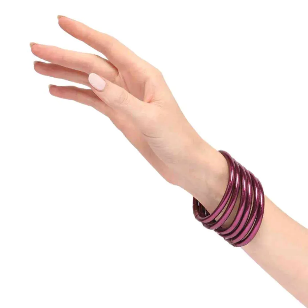 All Weather Bangles Amethyst