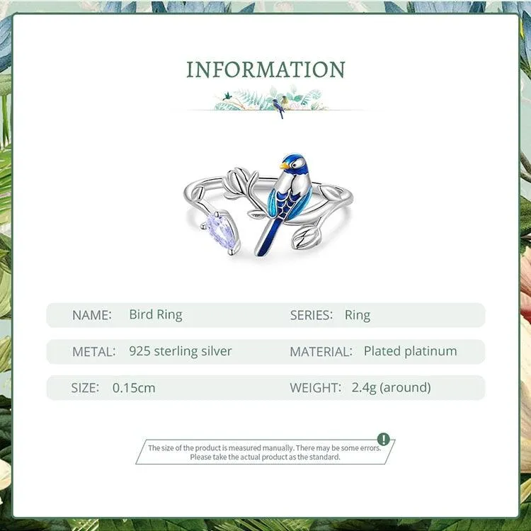 Blue Bird Sterling Silver and CZ Jewellery Set
