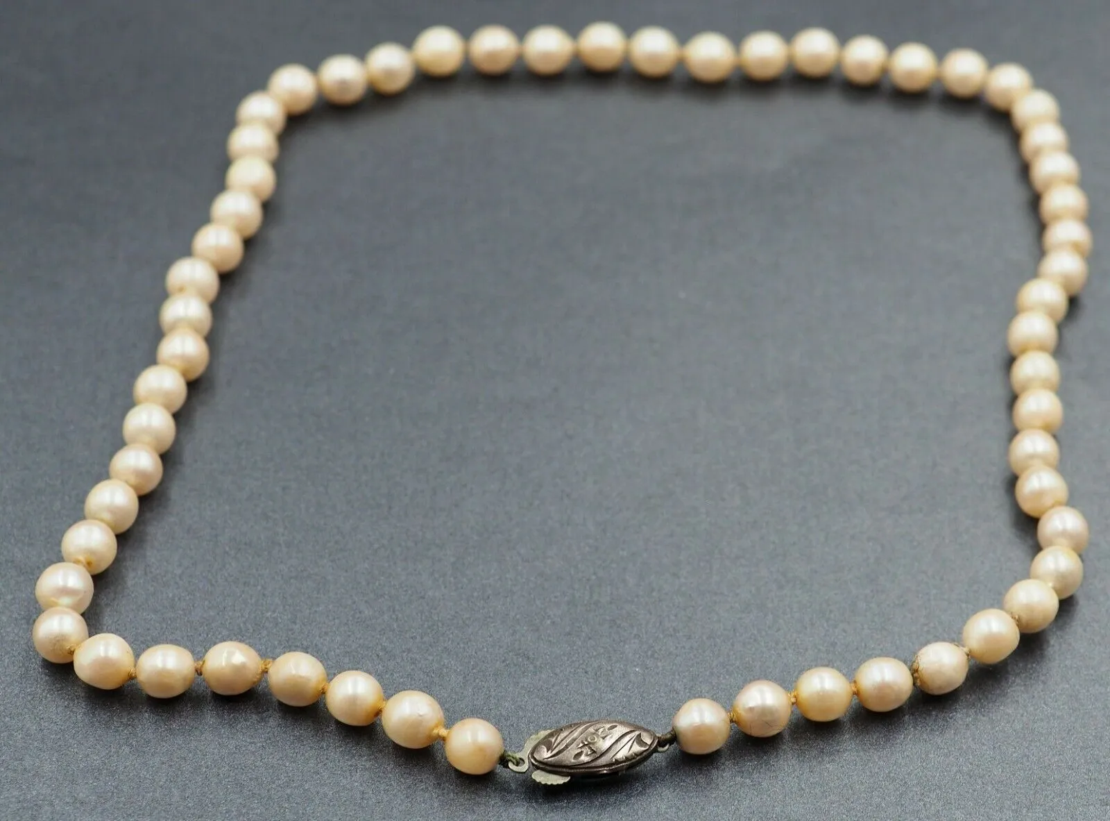 Cultured Pearl Strand Necklace with Sterling Silver Clasp