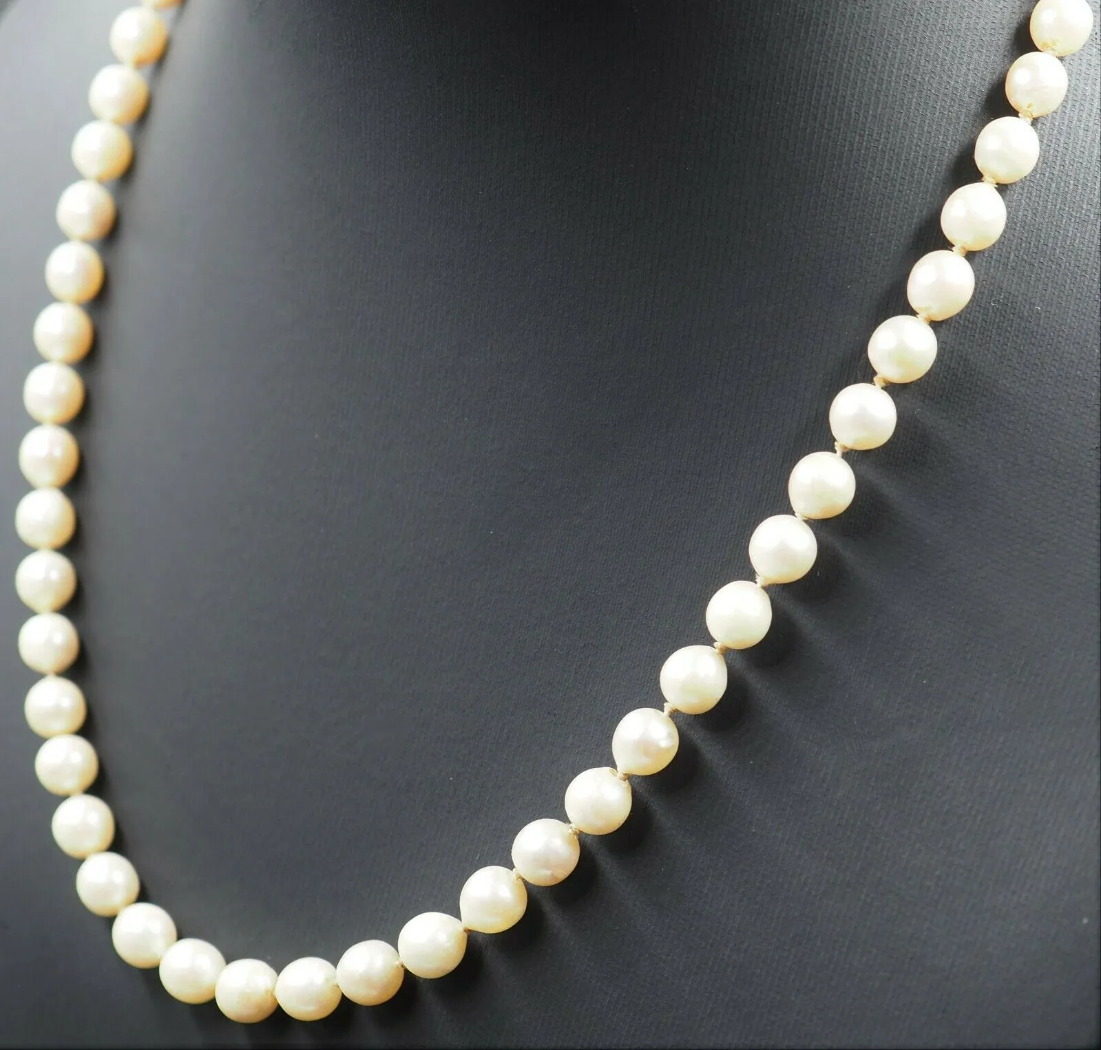 Cultured Pearl Strand Necklace with Sterling Silver Clasp