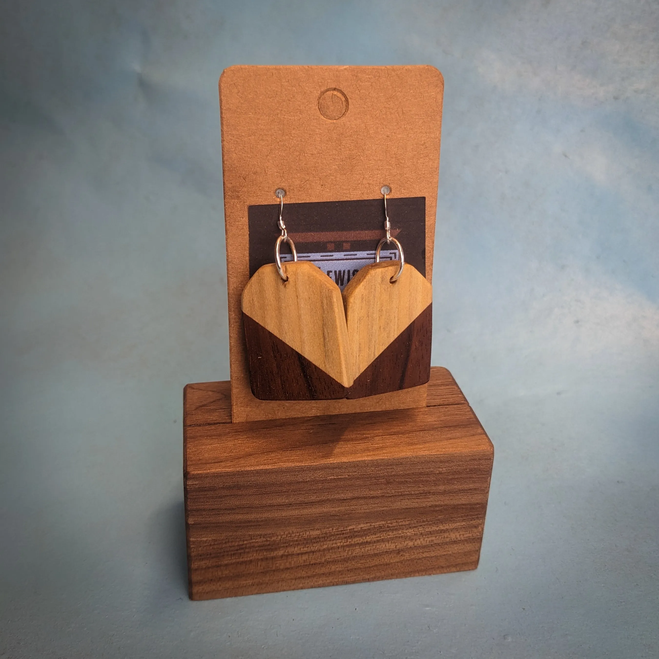 Diagonal Tag Dangle Earrings
