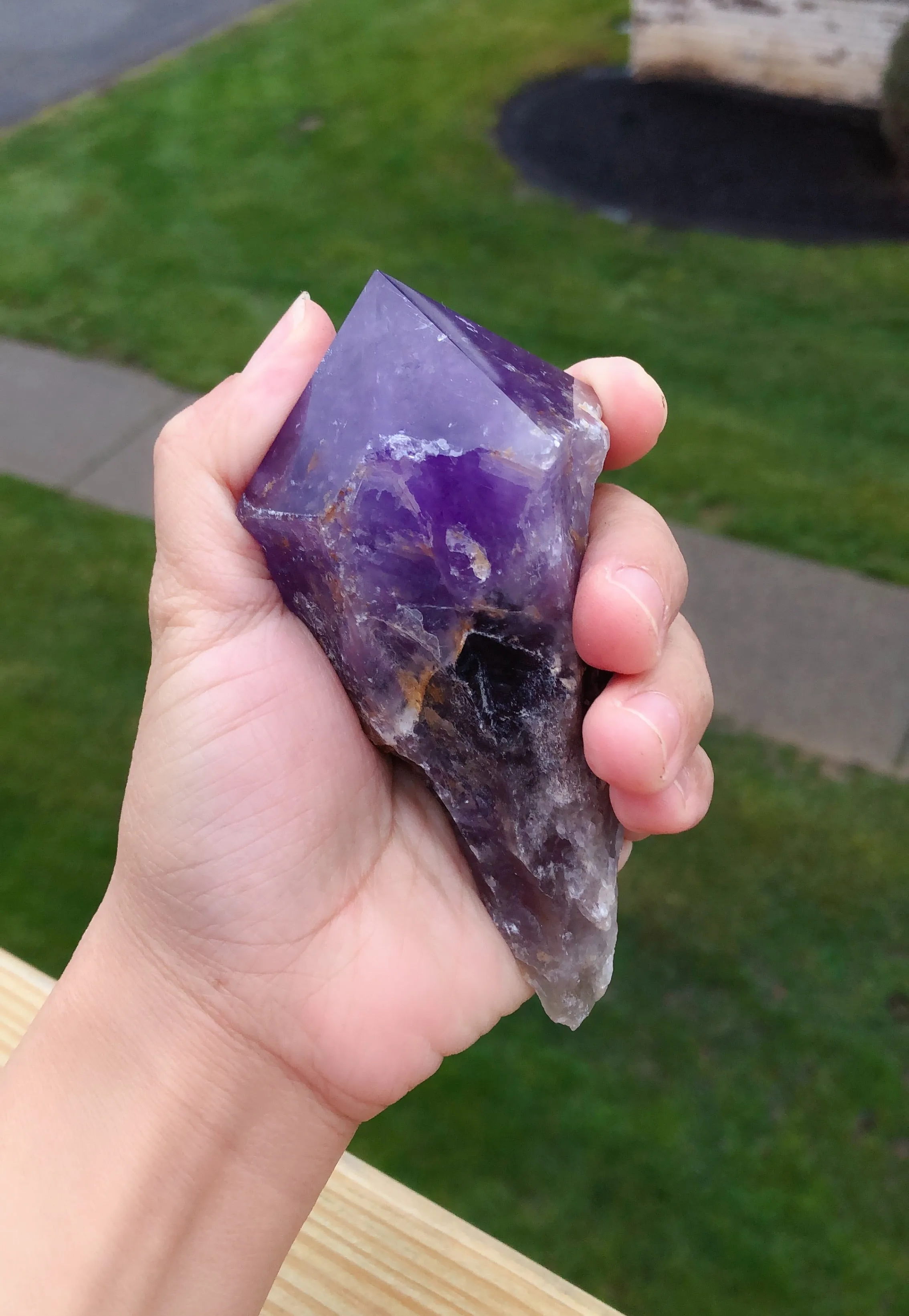 Druzy Moss Agate Tower