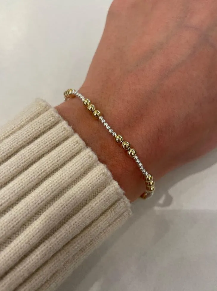 Enewton Classic Joy 4mm Bead Bracelet in Mixed metal