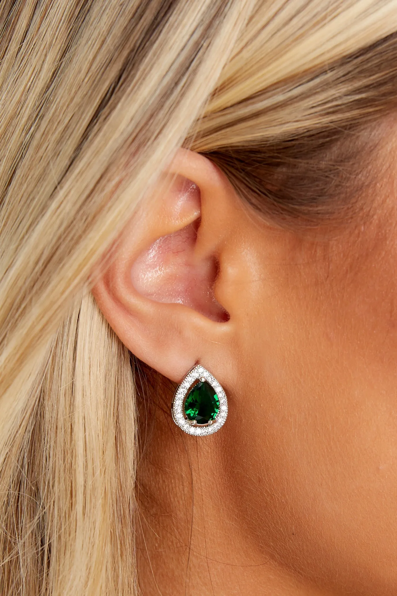Glam It Up Green Earrings