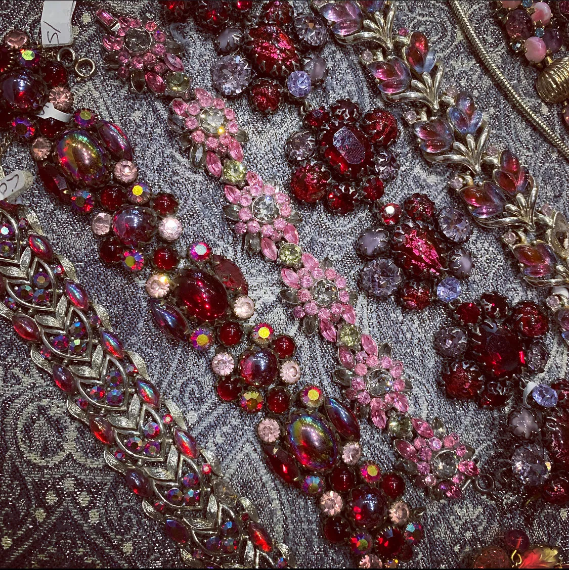 Kramer Red Pink Vintage Bracelet
