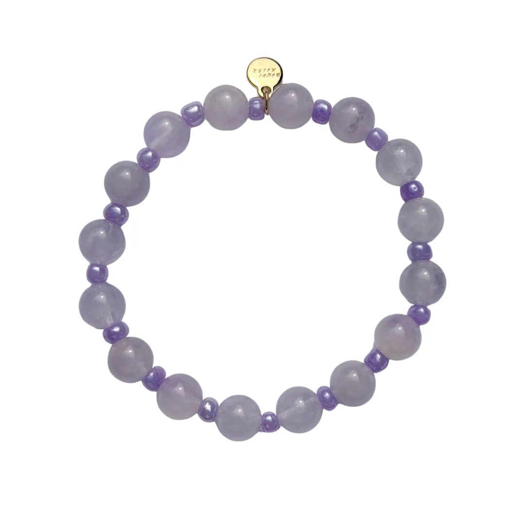 Lavender Amethyst Healing Bracelet