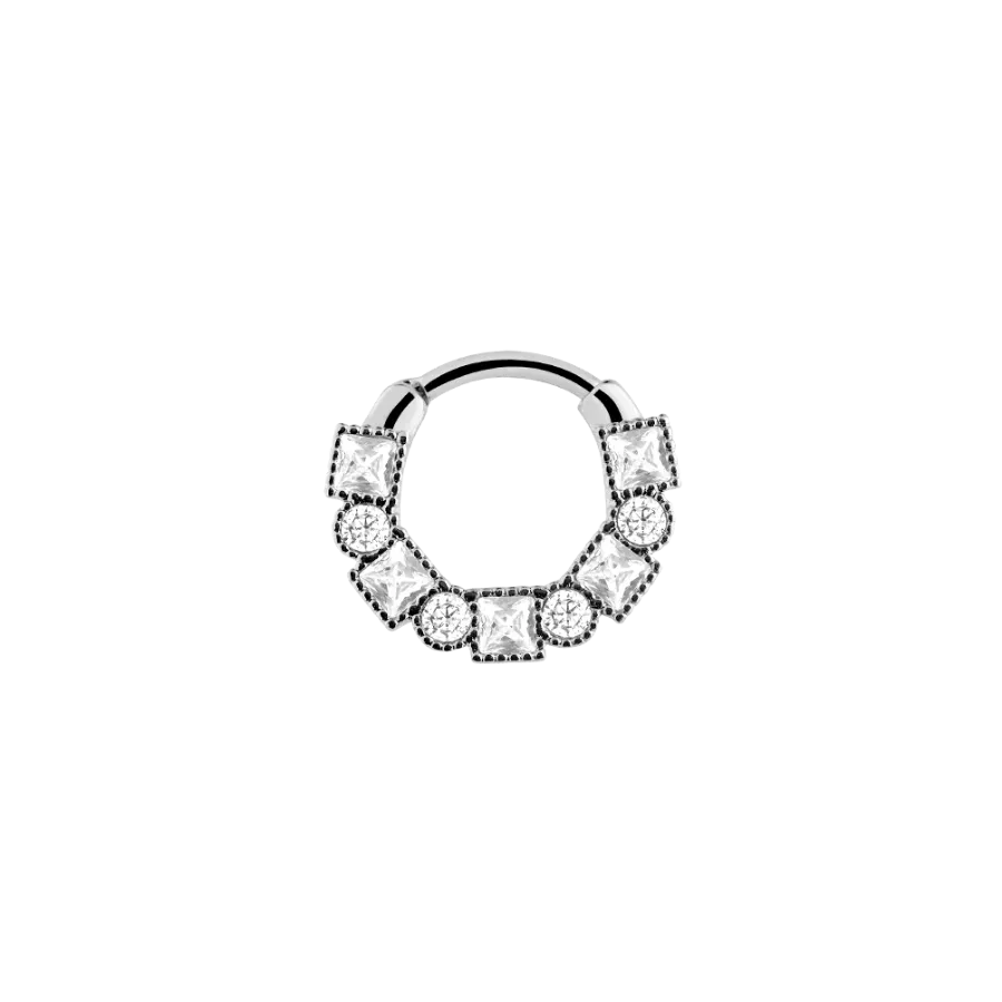 Majestic Clicker Piercing Silber