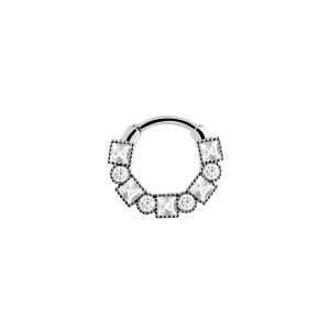 Majestic Clicker Piercing Silber