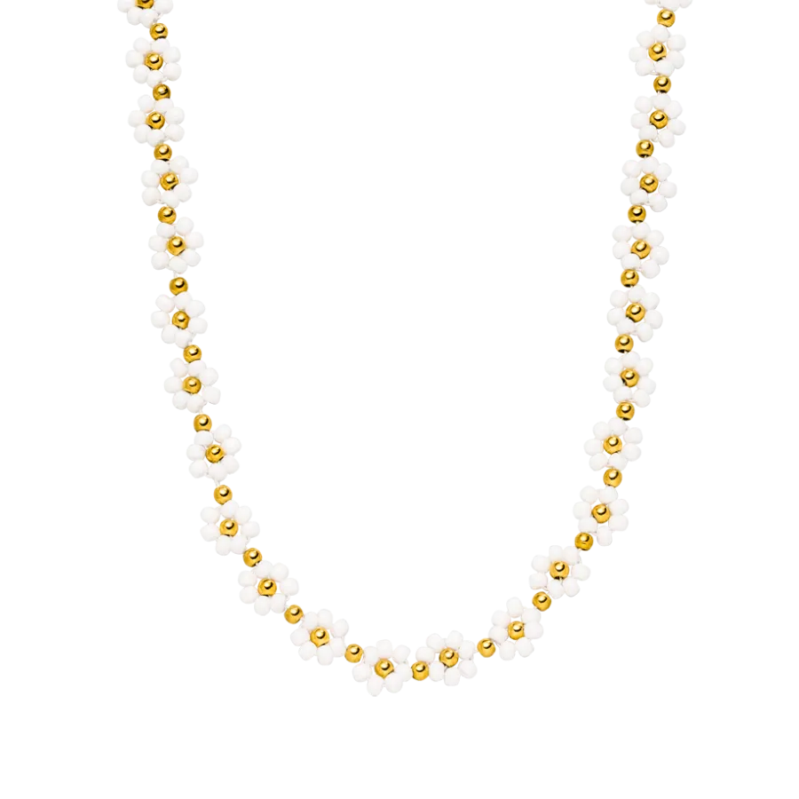 Majestic Flower Kette 14K Vergoldet