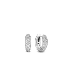 Majestic Pave Huggie Earrings