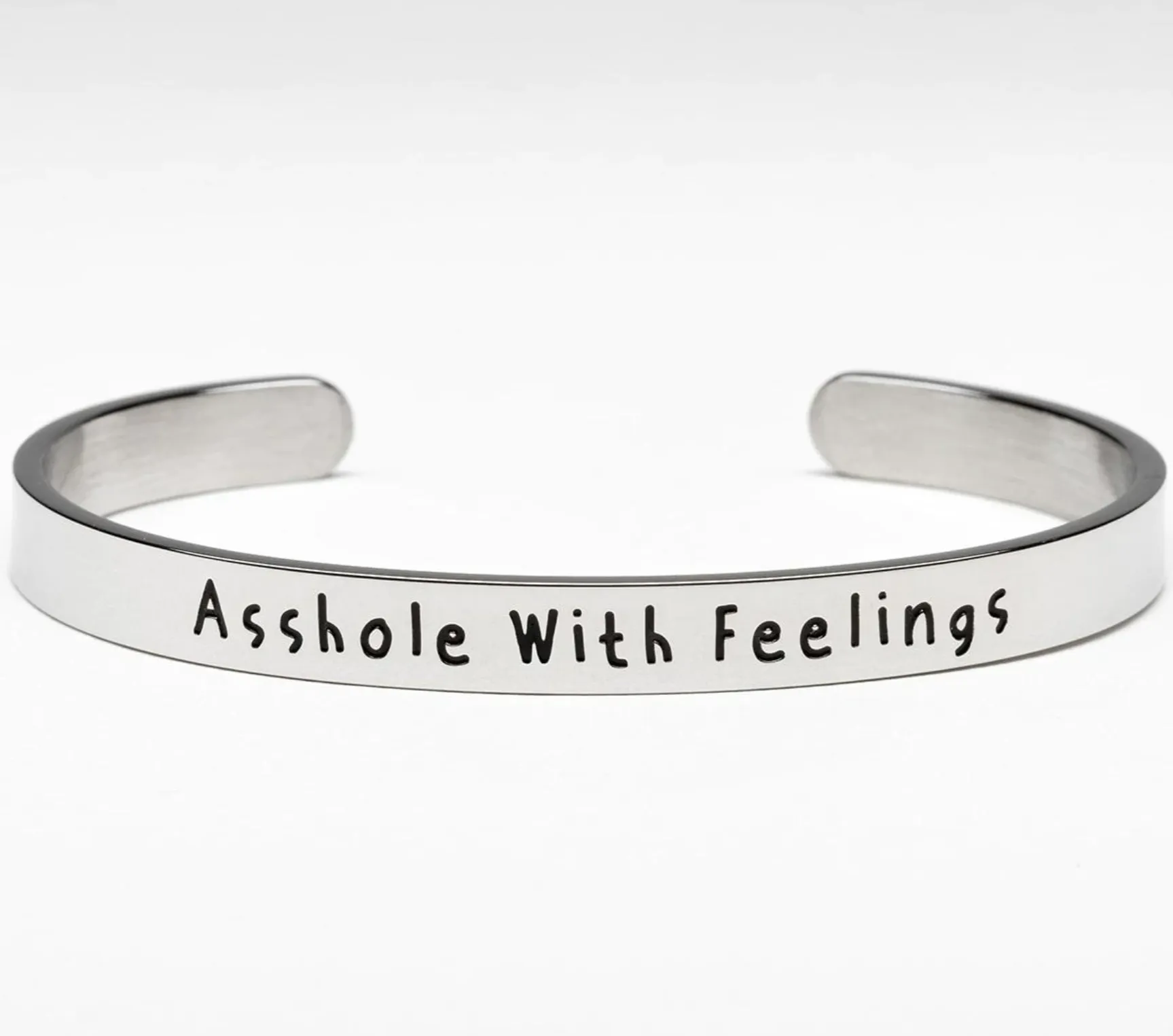 Malicious Women Stamped Bracelet - Asshole With Feelings