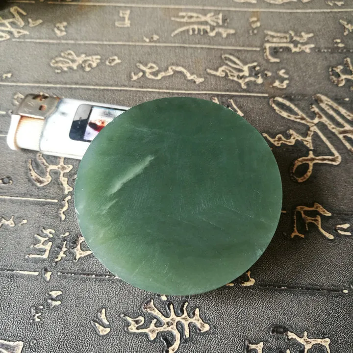 Natural Kunlun Jade Rough Nephrite Raw (168g, 5.9X5.9X2.1cm)