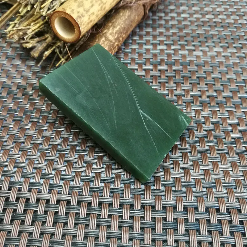 Natural Kunlun Jade Rough Nephrite Raw (48g,5.7X3.5X0.8cm)