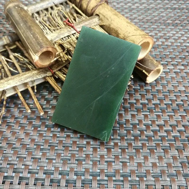Natural Kunlun Jade Rough Nephrite Raw (48g,5.7X3.5X0.8cm)