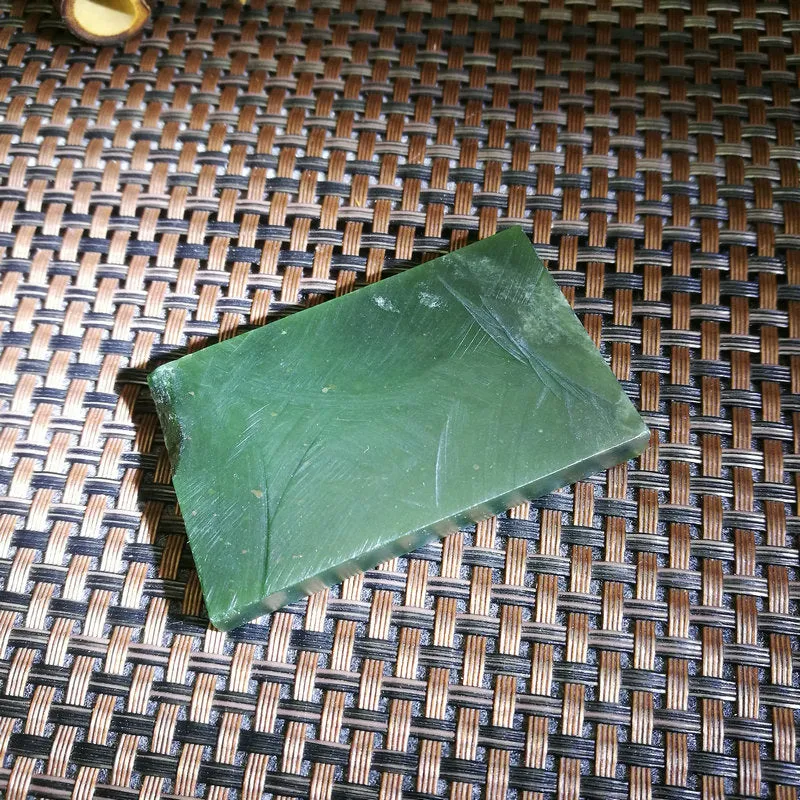 Natural Kunlun Jade Rough Nephrite Raw (48g,5.7X3.5X0.8cm)