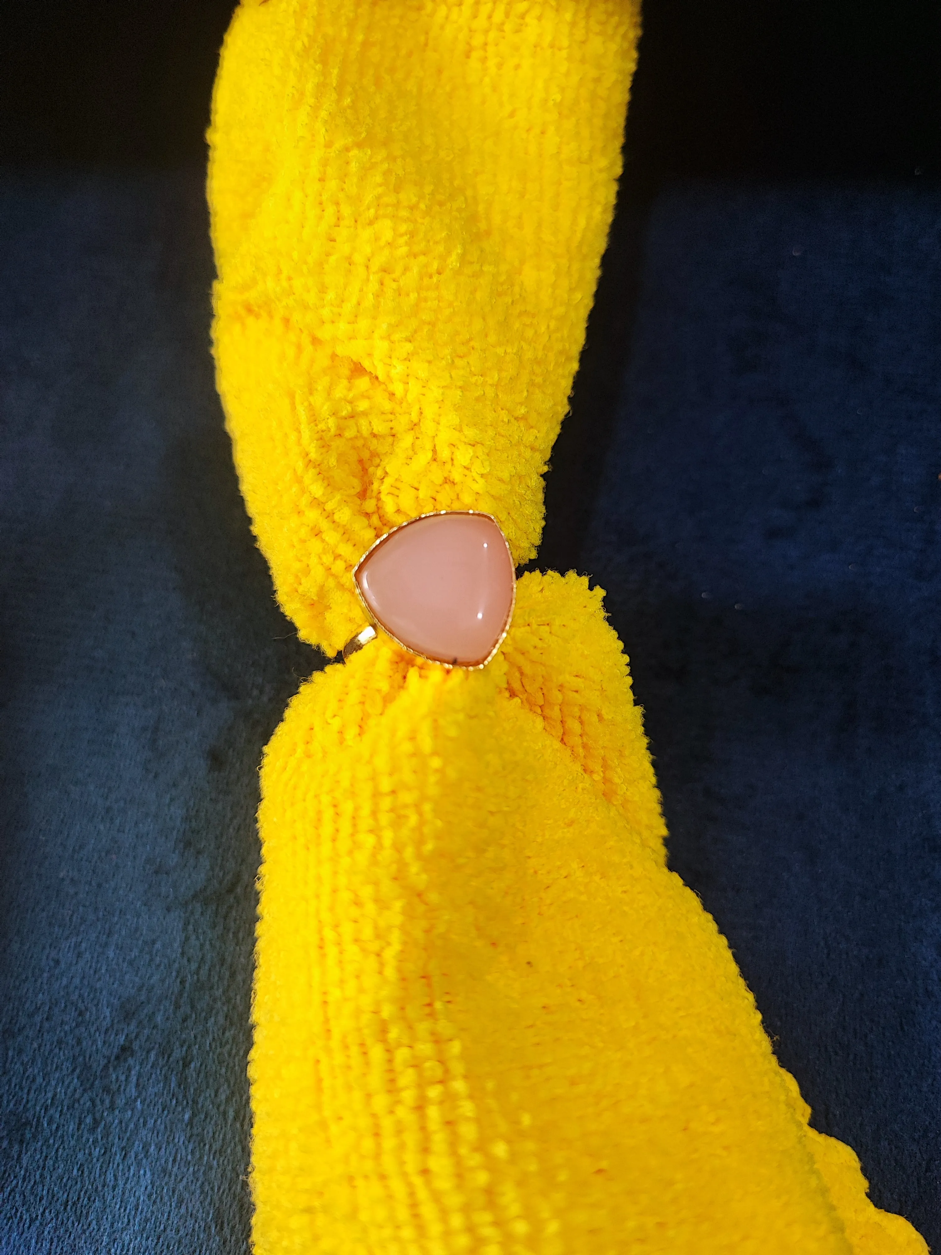 Pearlfect Semi-Precious Triangle Rings