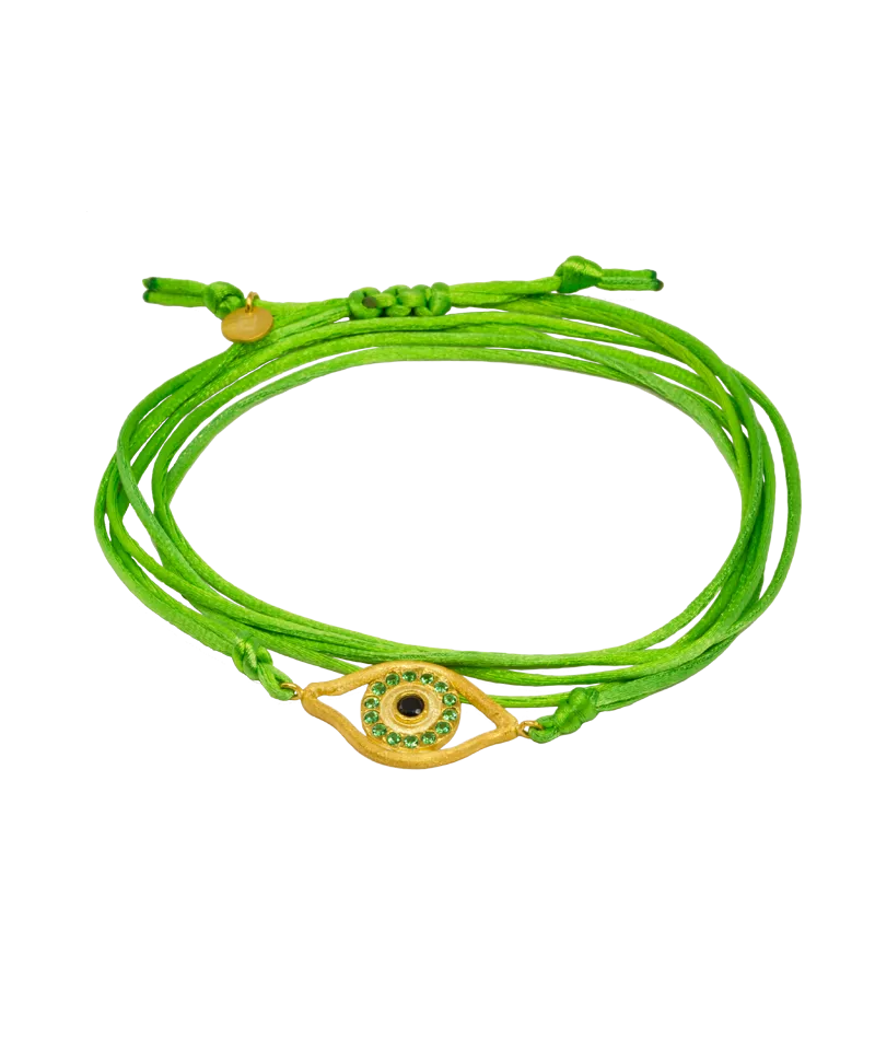 Penelope Wrap Bracelet (lime)