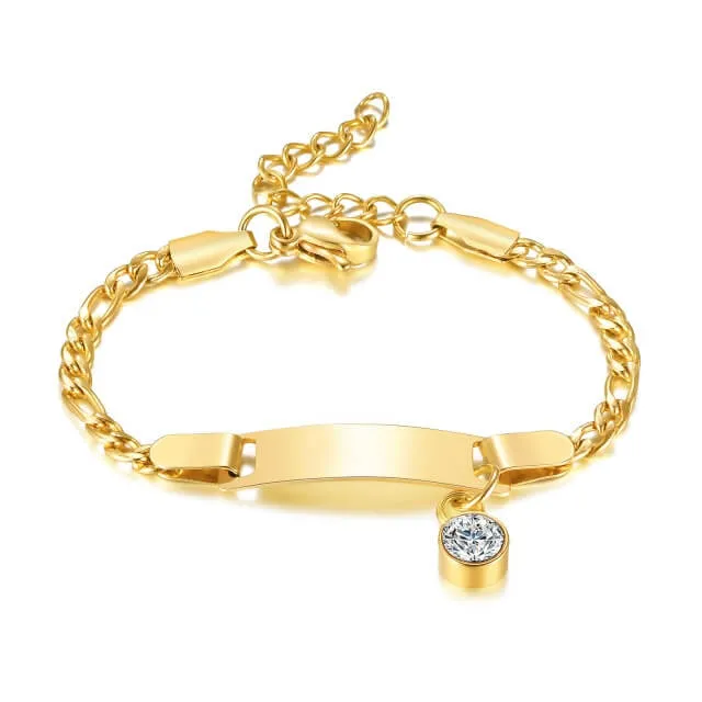 Personalized Birthstone Baby Bracelet