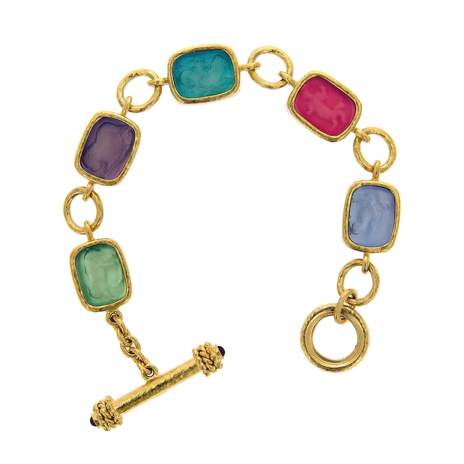 Pink 'Antique Animals' Bracelet