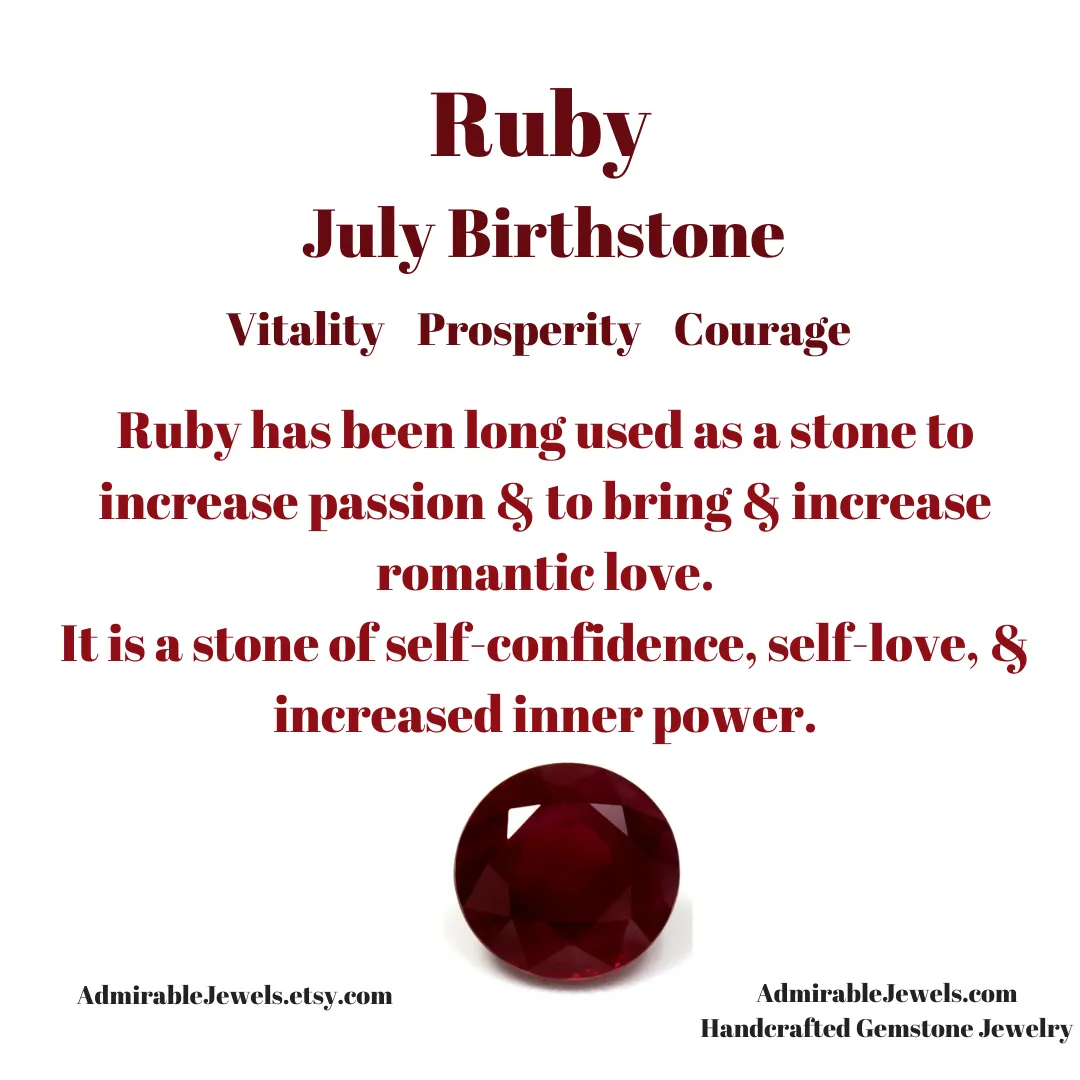 Ruby Pear Briolette Necklace