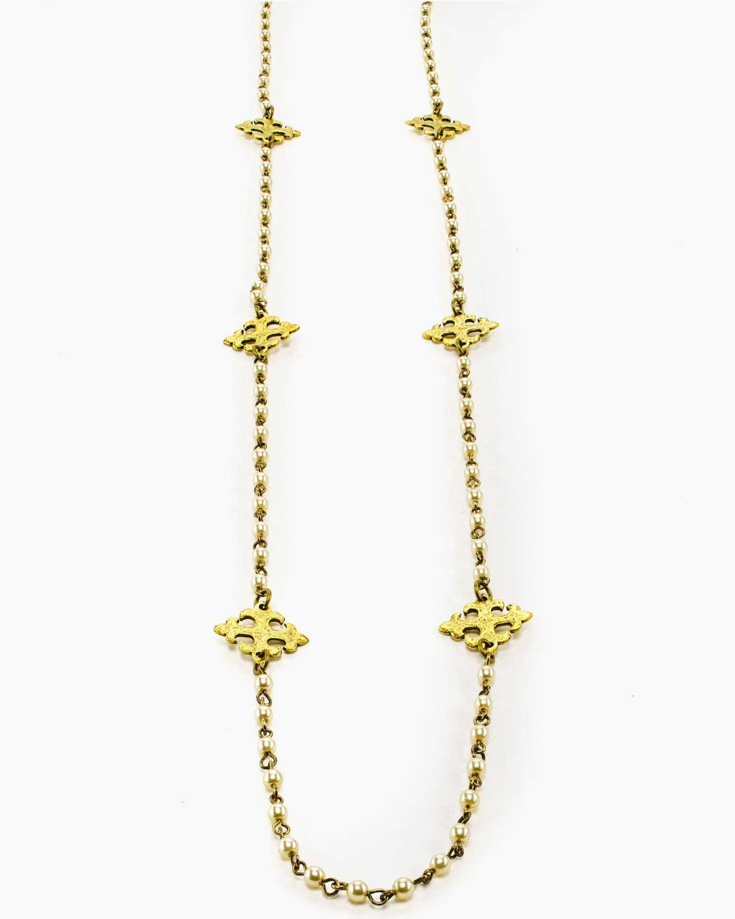 Sequel Long Layering Pearl Necklace