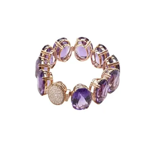 The Oval Cut Amethyst Bracelet