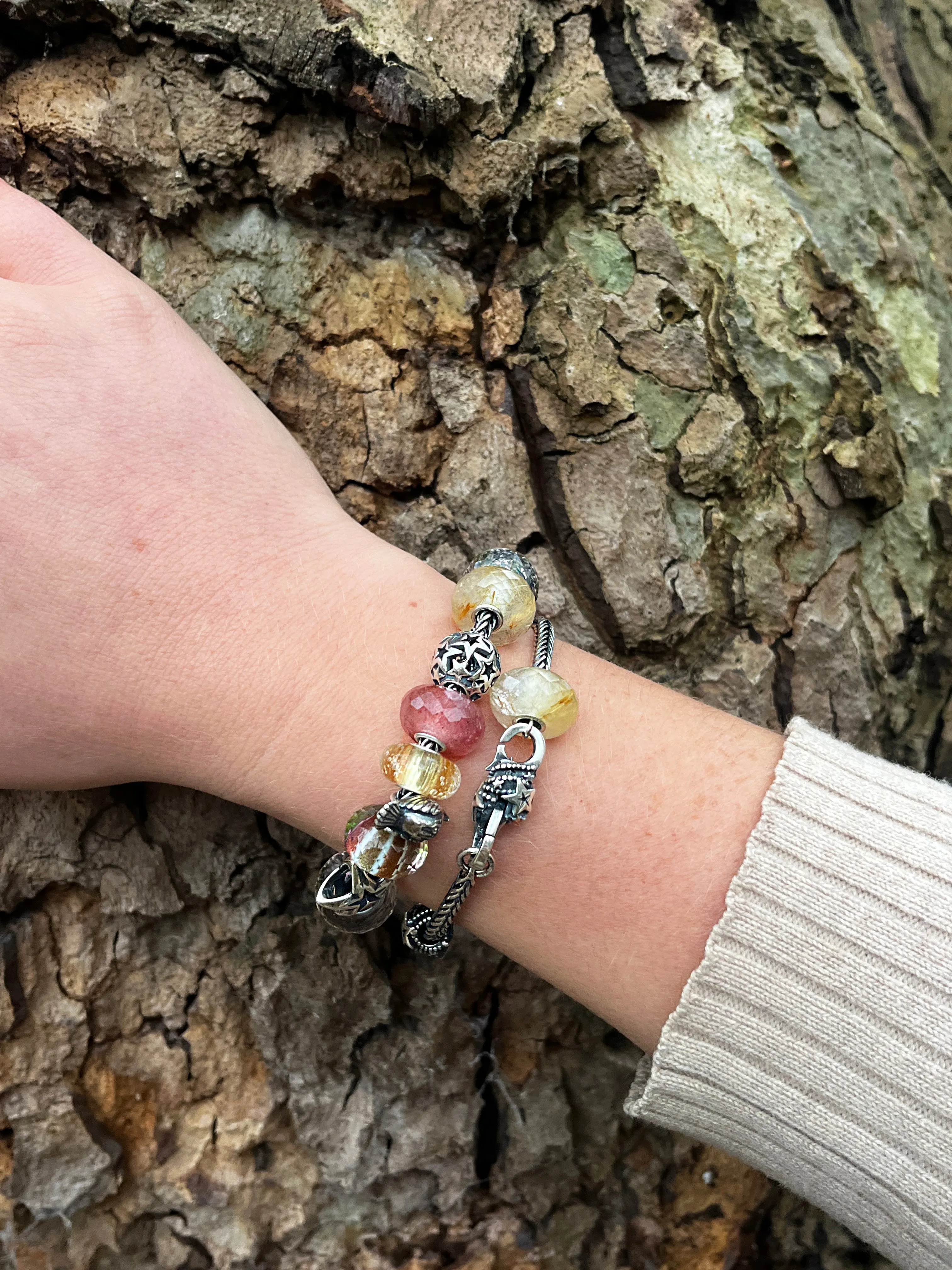 Trollbeads Golden Rutilated Quartz