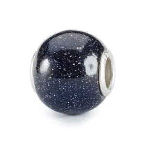 Trollbeads Round Blue Goldstone Bead