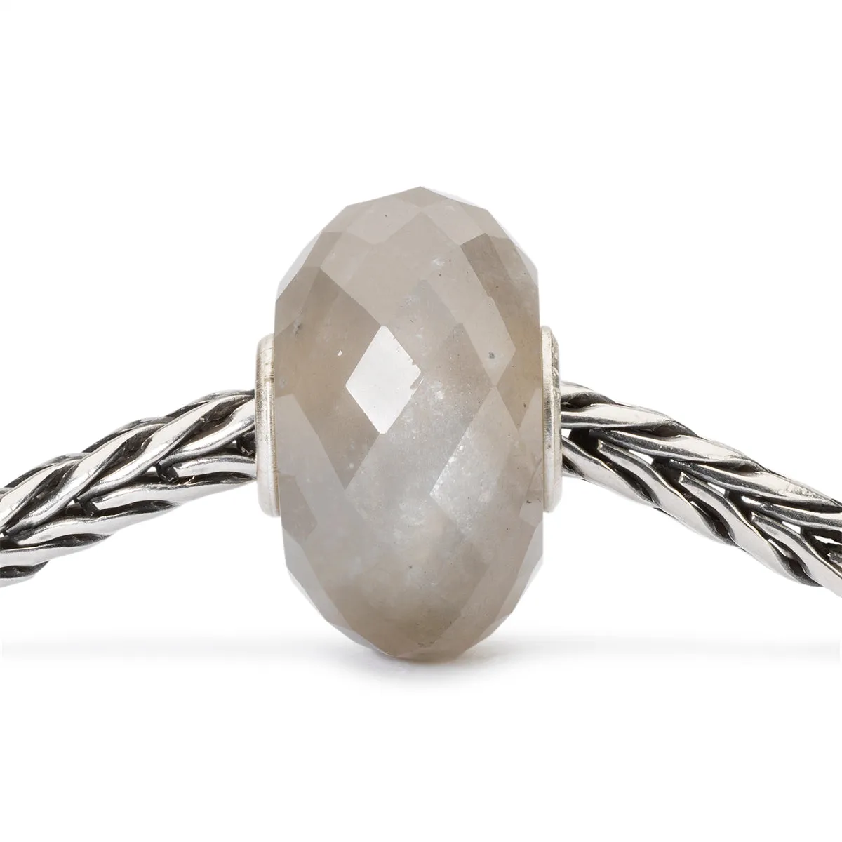 Trollbeads Silver Charm Grey Moonstone